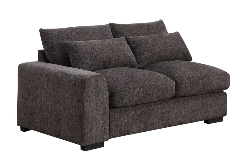 Nyeisha - Piece Upholstered Sofa & Chaise - Coffee by HouseOfZazla