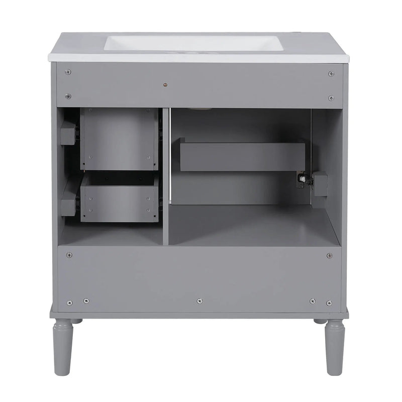 Traditional Bathroom Vanity Set With Soft Close Doors