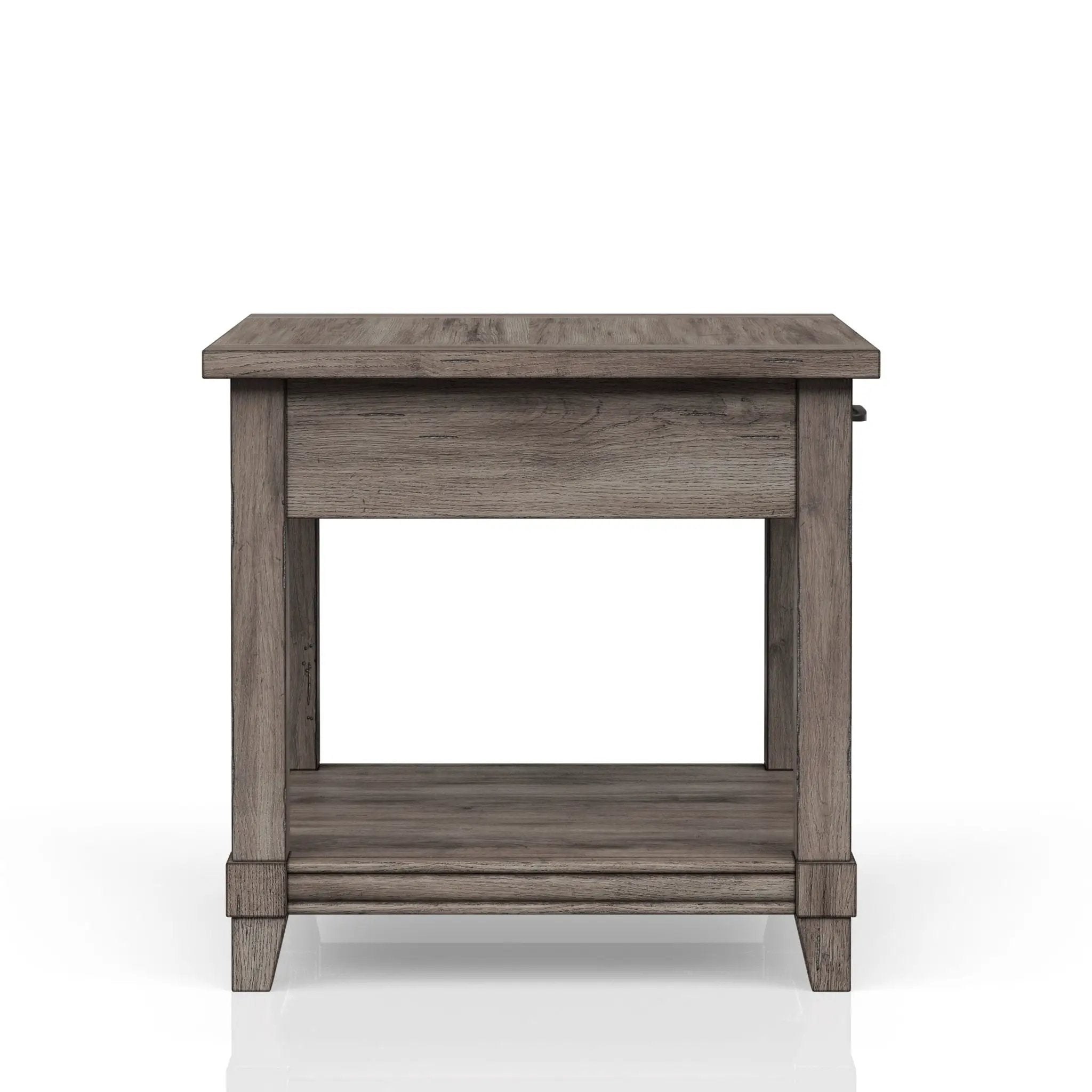 End Table With Storage Drawer Usn - Gray by HouseOfZazla