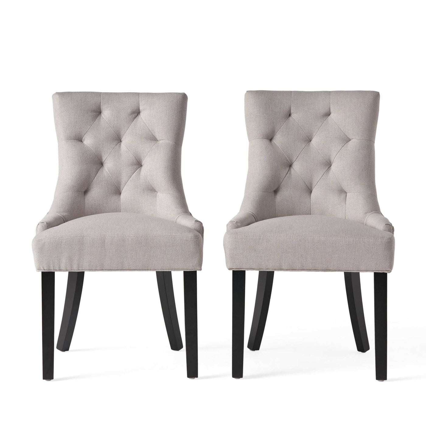 Contemporary Cheney Dining Chair Set with Tufted Design by HouseOfZazla