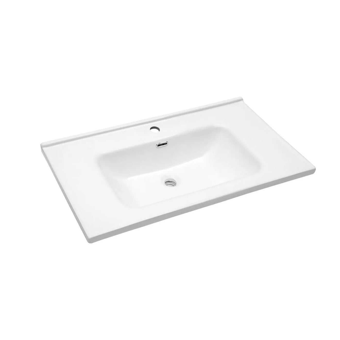 Modern Rectangular Vanity Top With Overflow For Bathroom by HouseOfZazla