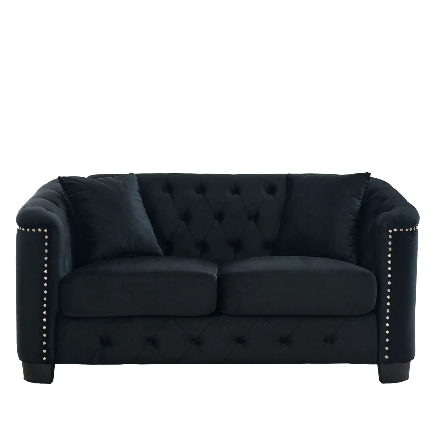 Modern Chesterfield Sofa With Tufted Backrest For Living Room by HouseOfZazla