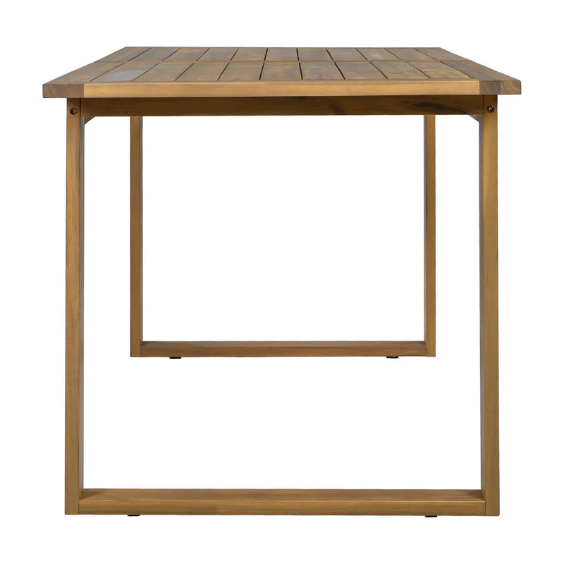 U_STYLE Farmhouse 5-Piece Outdoor Patio Dining Set with Adjustable Legs by HouseOfZazla