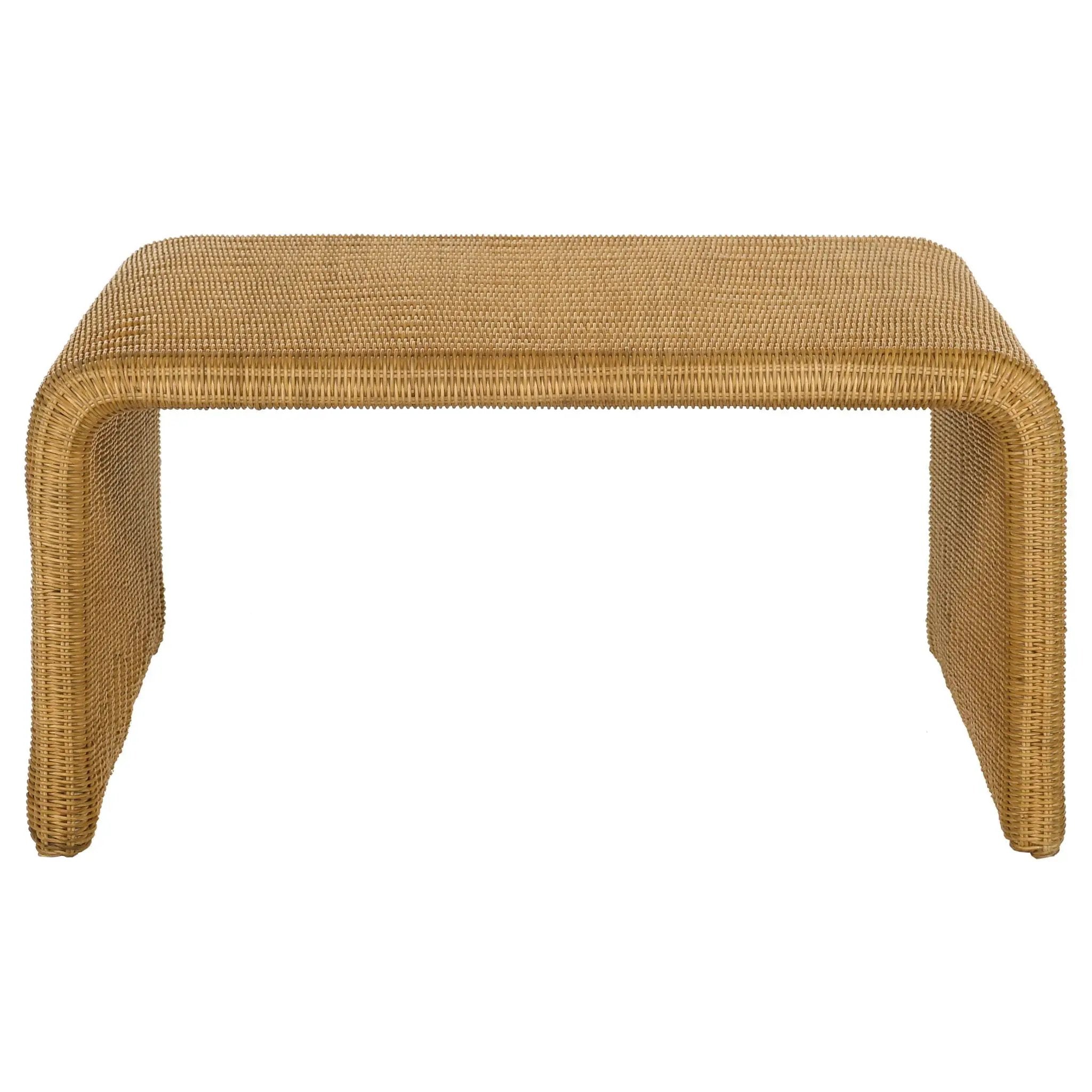 Cahya Square Woven Rattan Coffee Table Natural by Unique Piece Furniture