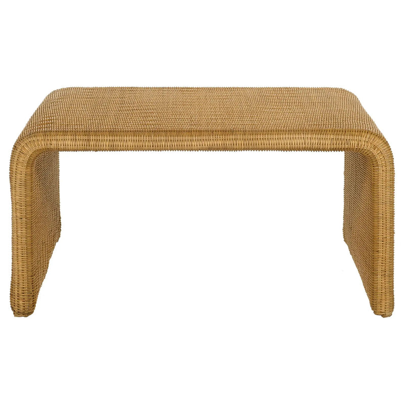 Cahya Square Woven Rattan Coffee Table Natural by Unique Piece Furniture
