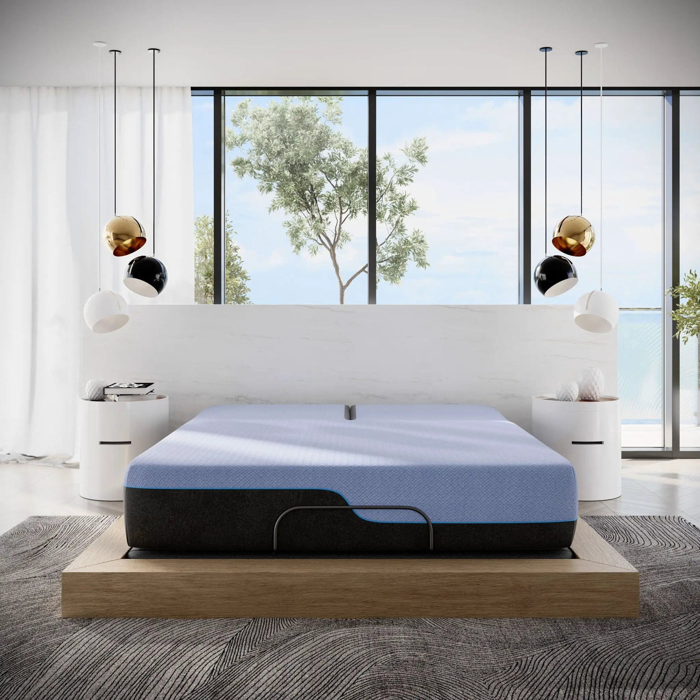 12" Refresh Flex Head Hybrid Cooling Fast Responding Latex Foam & Coil Mattress by Unique Piece Furniture