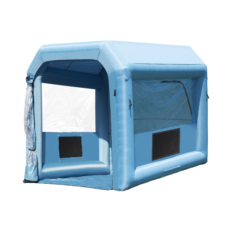 Inflatable Paint Booth, 9.8 x 8.2 x 8.2 ft with Powerful Blower and Air Filter System by HouseOfZazla