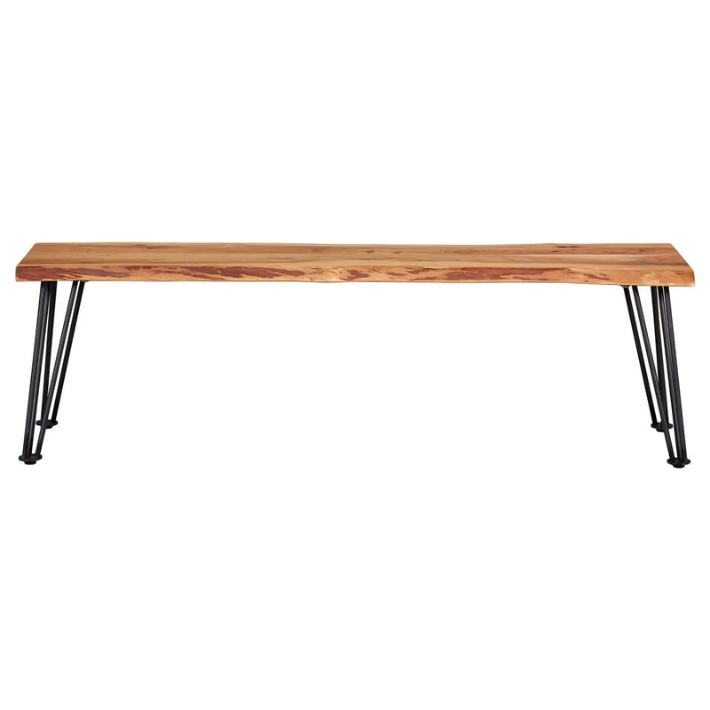 Sherman Wood Dining Bench Natural Acacia by Unique Piece Furniture