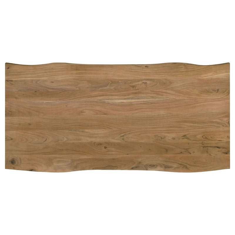 Bradshaw 80-inch Live Edge Wood Dining Table Natural Acacia by Unique Piece Furniture