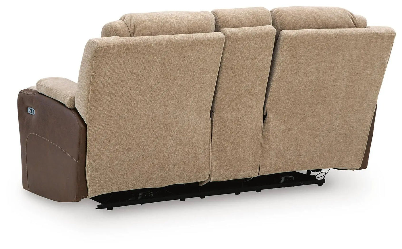 Mixed Motion - Power Reclining Loveseat With Console / Adjustable Headrest by Unique Piece Furniture