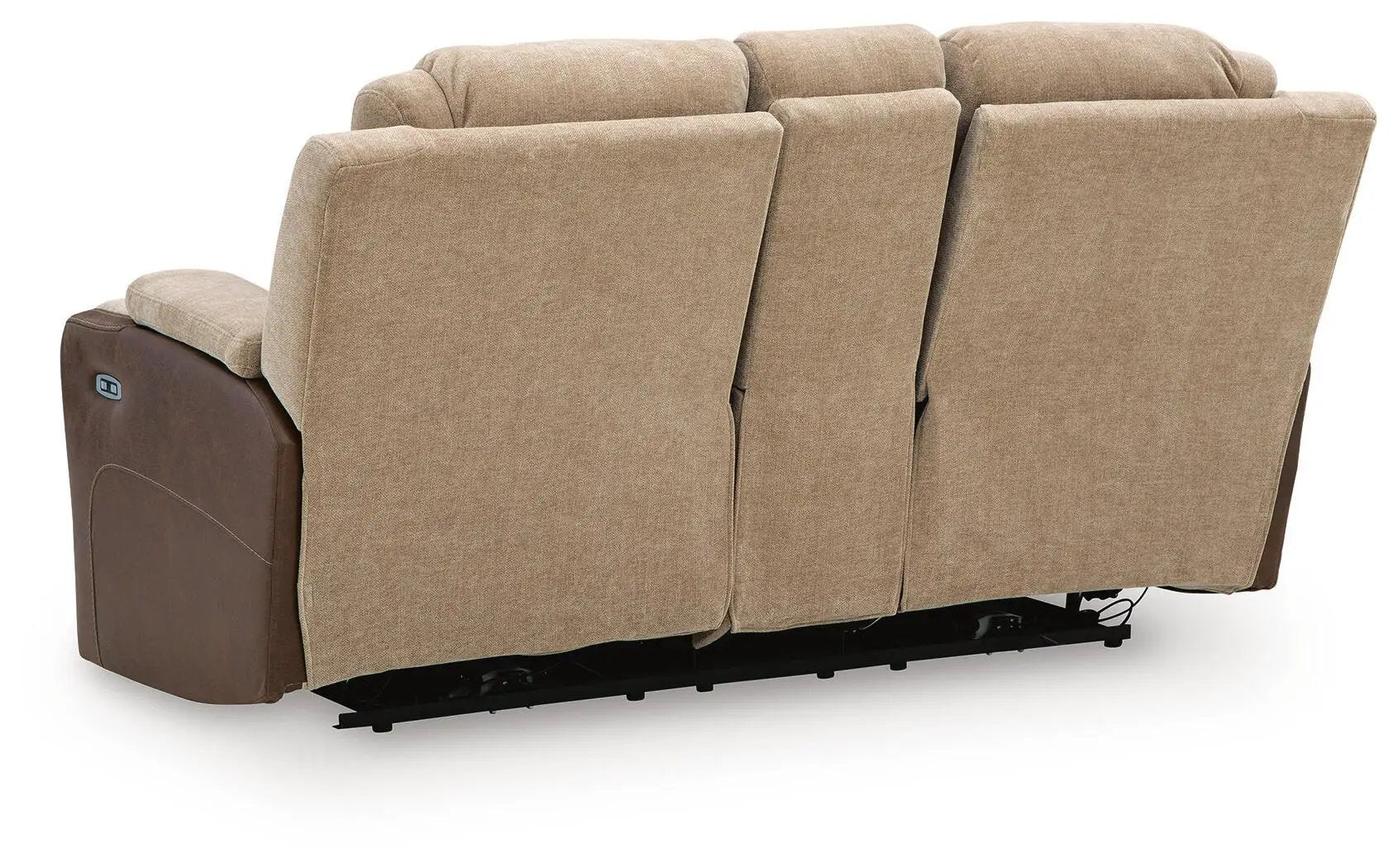 Mixed Motion - Power Reclining Loveseat With Console / Adjustable Headrest by Unique Piece Furniture