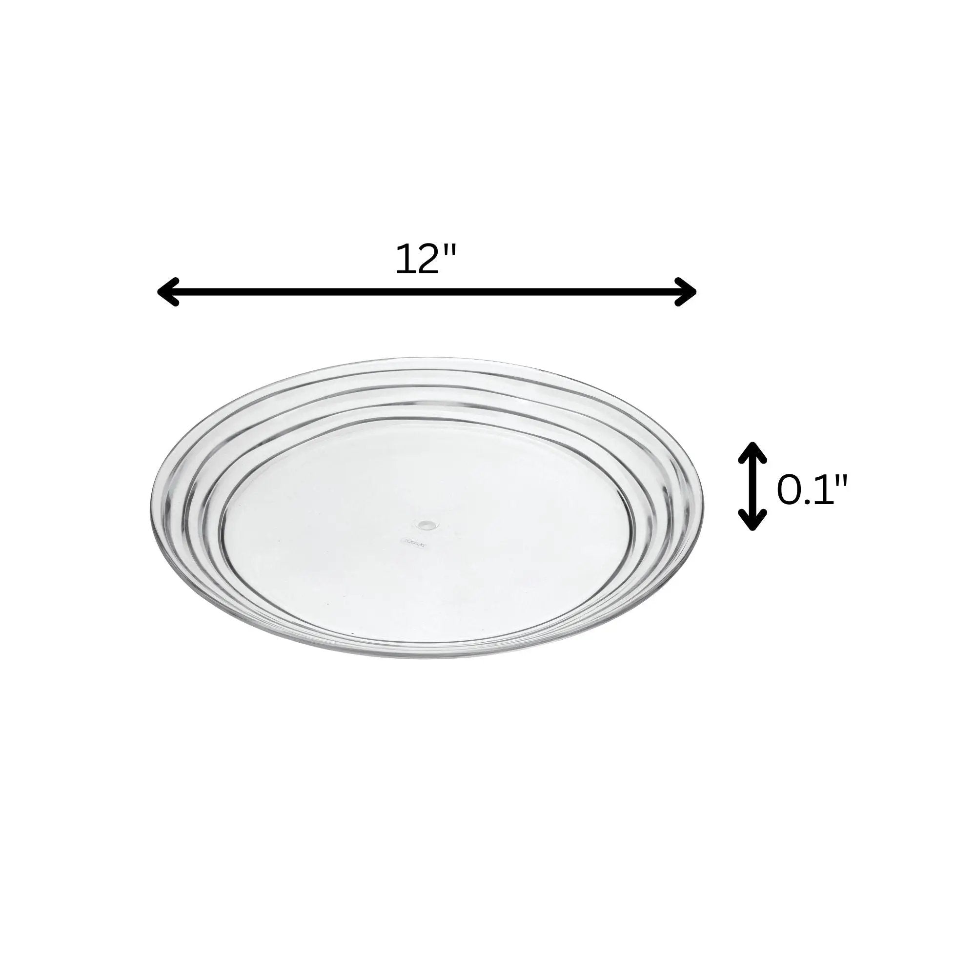 Designer Swirl Acrylic Dinner Plates (Set of 4) by HouseOfZazla