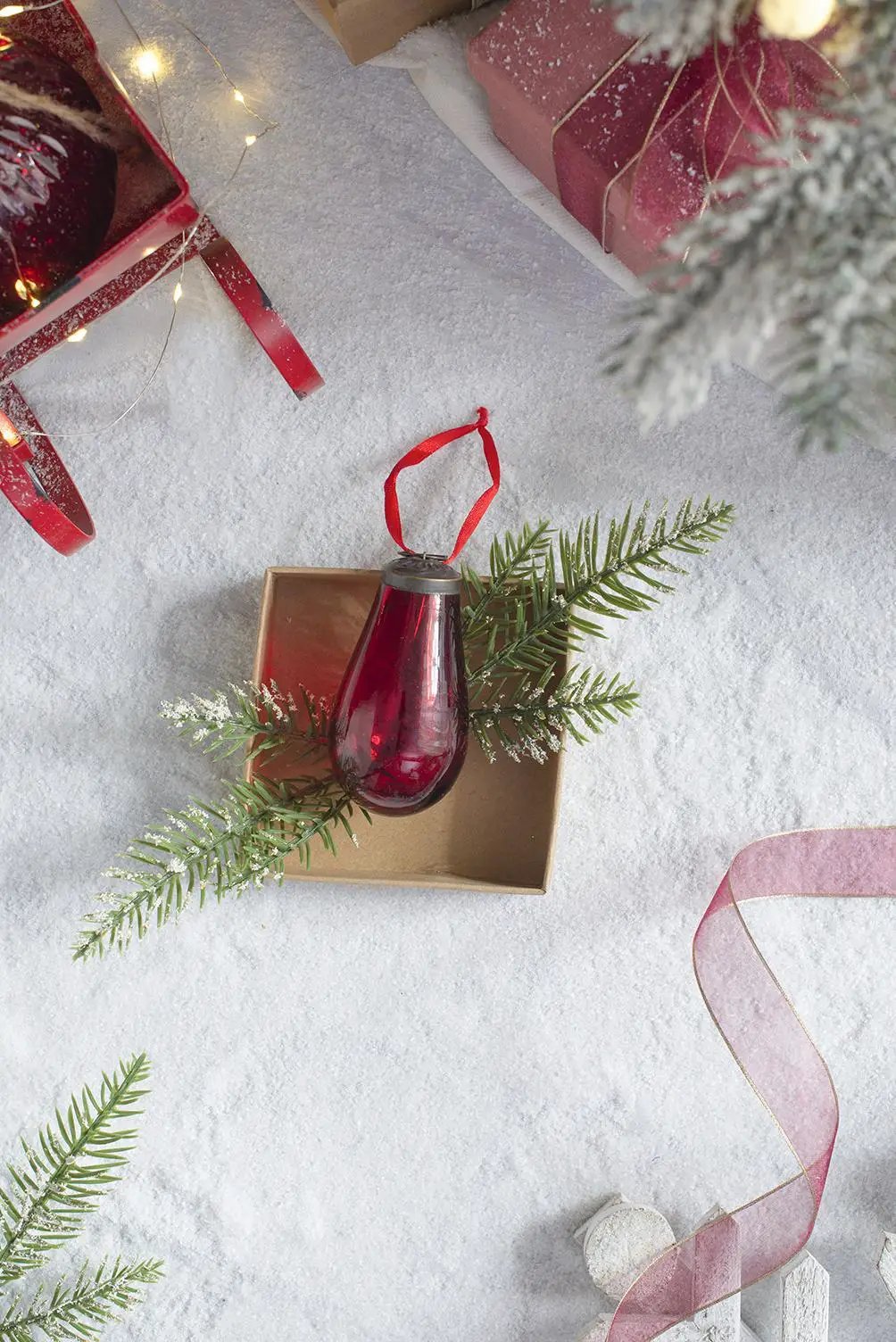 Luster Tear Drop Ornament, Glass Decorative Hanging Christmas Tree Ornaments For Holiday Party Decorations (Set of 12) by HouseOfZazla