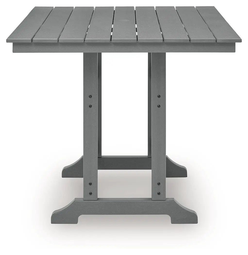 Sanctuary Beach - Square Counter Table With Umbrella Option - Dark Gray by Unique Piece Furniture