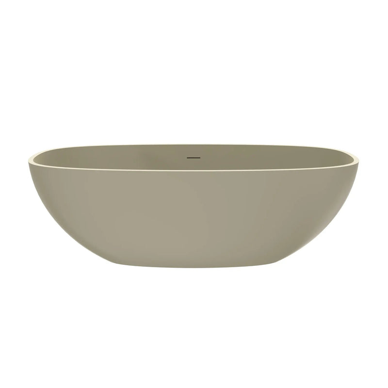 66.9 Inch Freestanding Solid Surface Soaking Bathtub by HouseOfZazla
