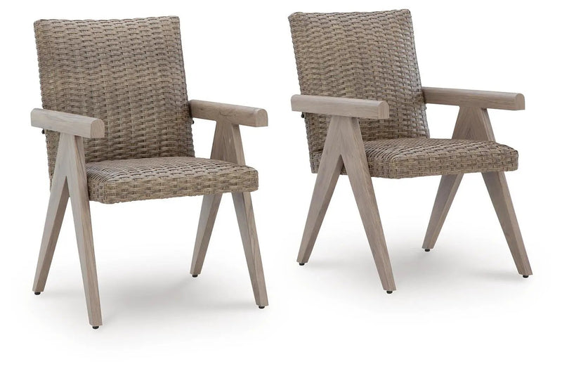 Cliff Trails - Arm Chair (Set of 2) - Beige by Unique Piece Furniture
