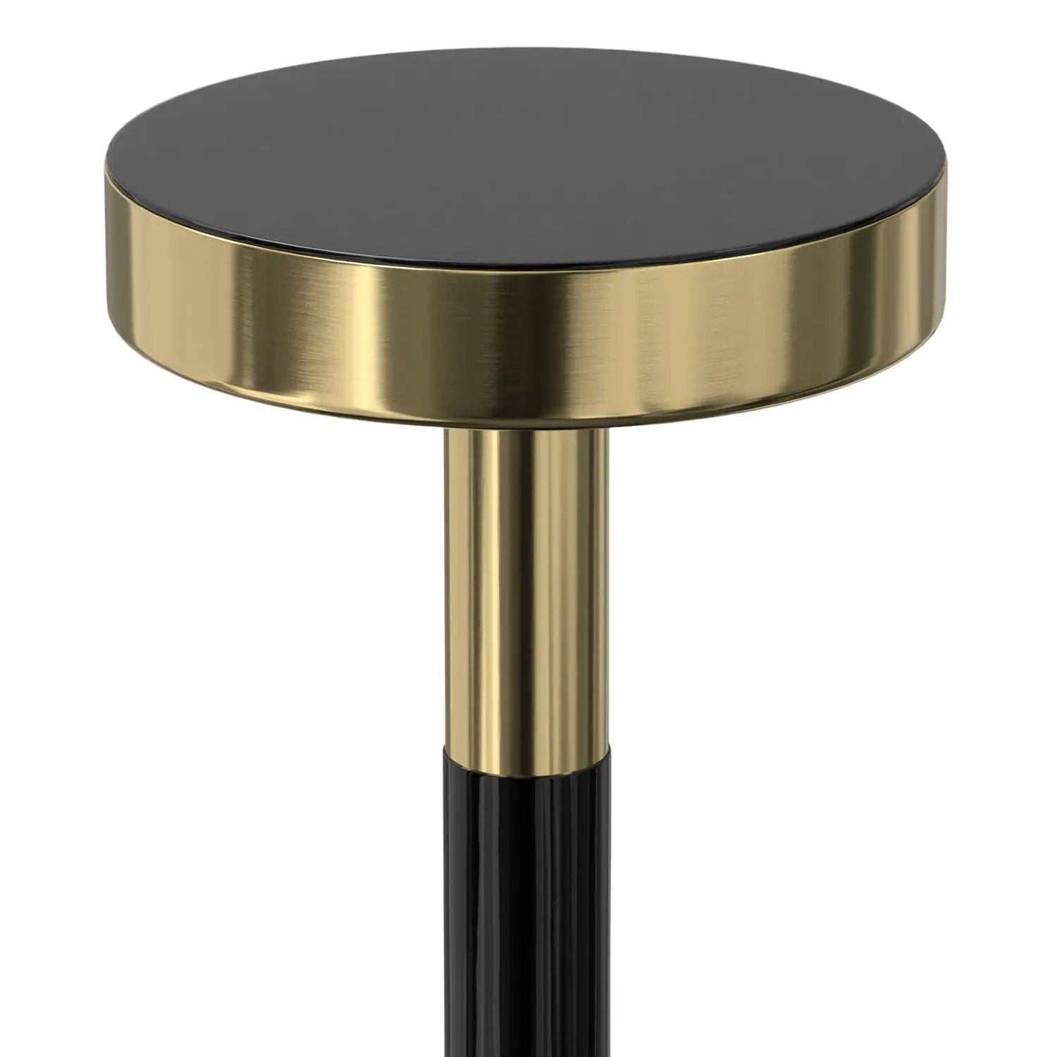 Frannie - Side Table - Gold / Black by HouseOfZazla