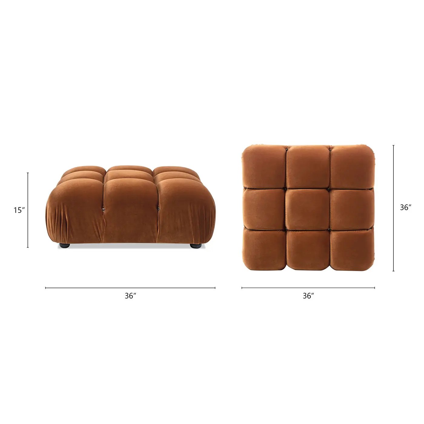 Marcel - Bubble Modular Modern Cocktail Ottoman by HouseOfZazla