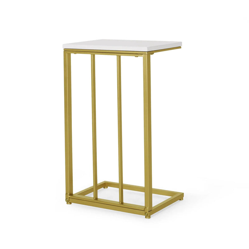 Modern Glam C-Shape End Table by HouseOfZazla