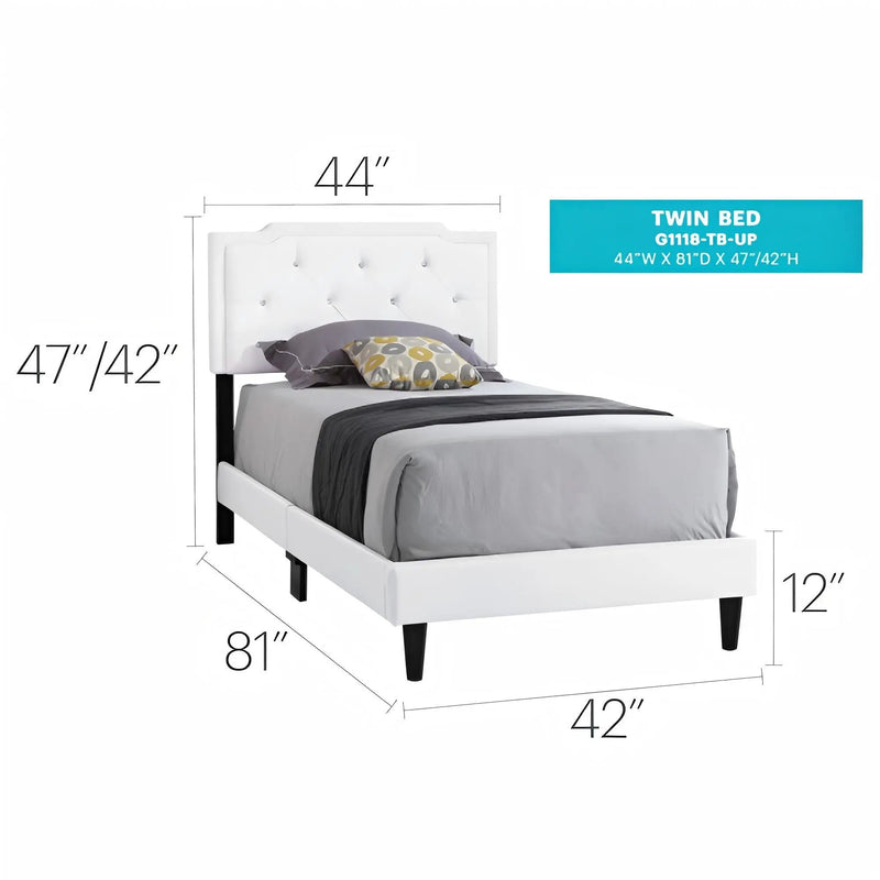 Button Tufted Bed Charming For Cozy Spaces by Unique Piece Furniture