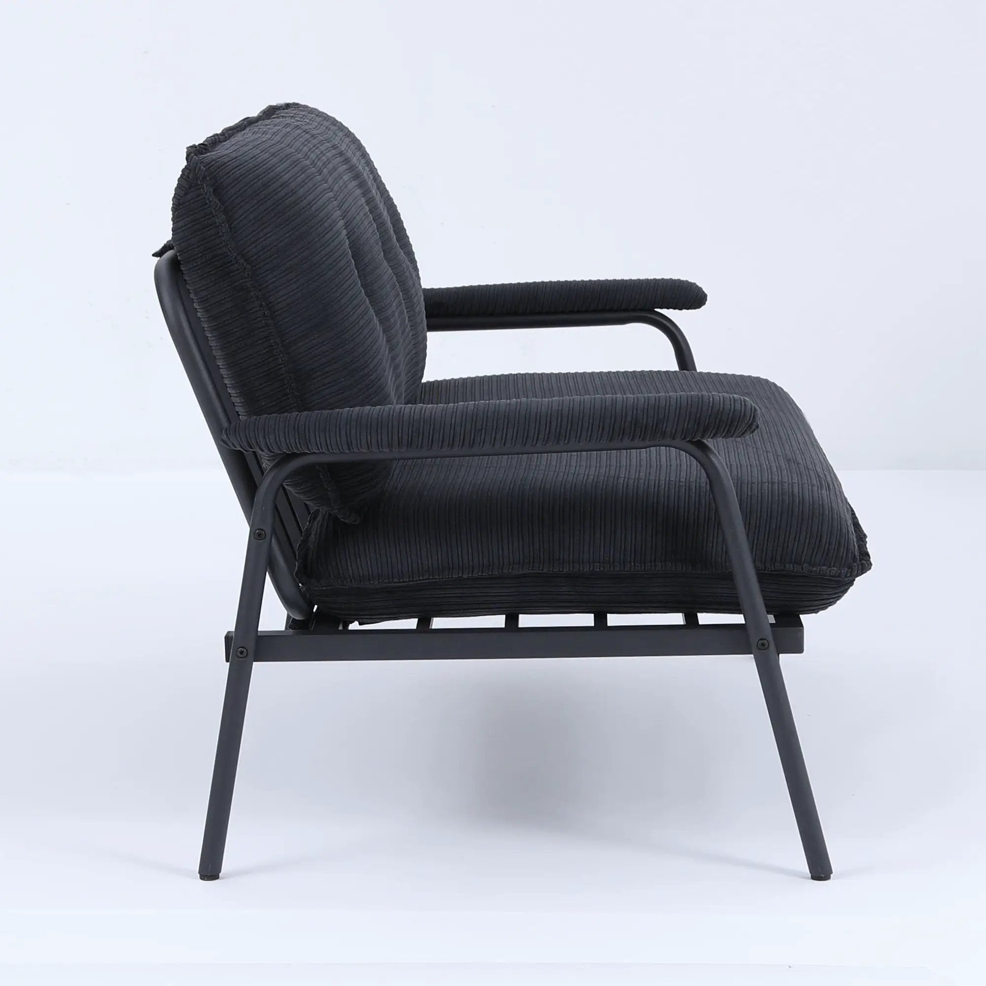 Modern Metal Frame Sofa With Sponge Filling For Compact Spaces And Versatile Use