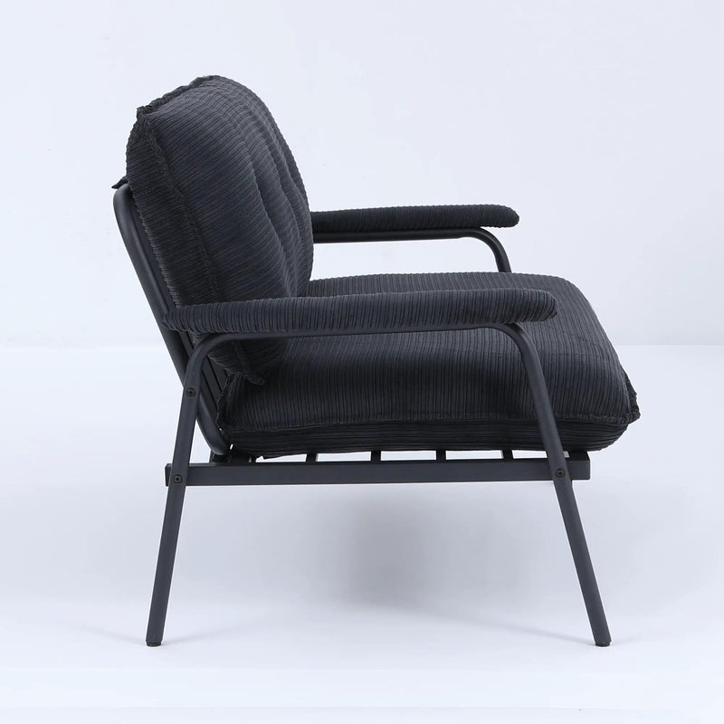 Modern Metal Frame Sofa With Sponge Filling For Compact Spaces And Versatile Use