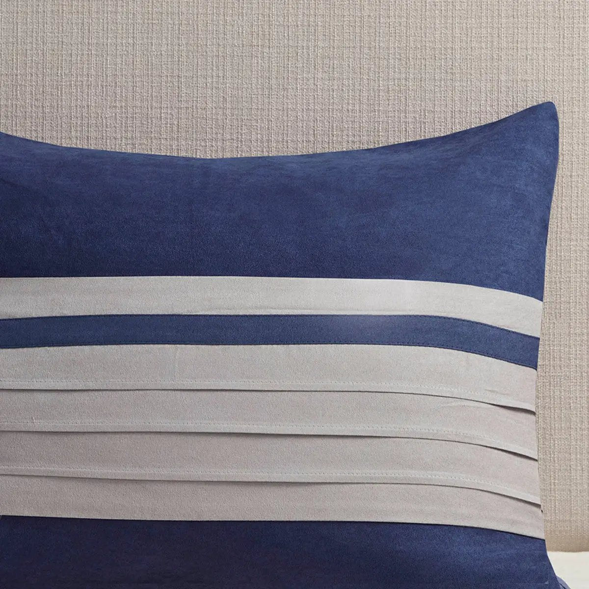 7 PC Pieced Faux Suede Comforter Set by HouseOfZazla