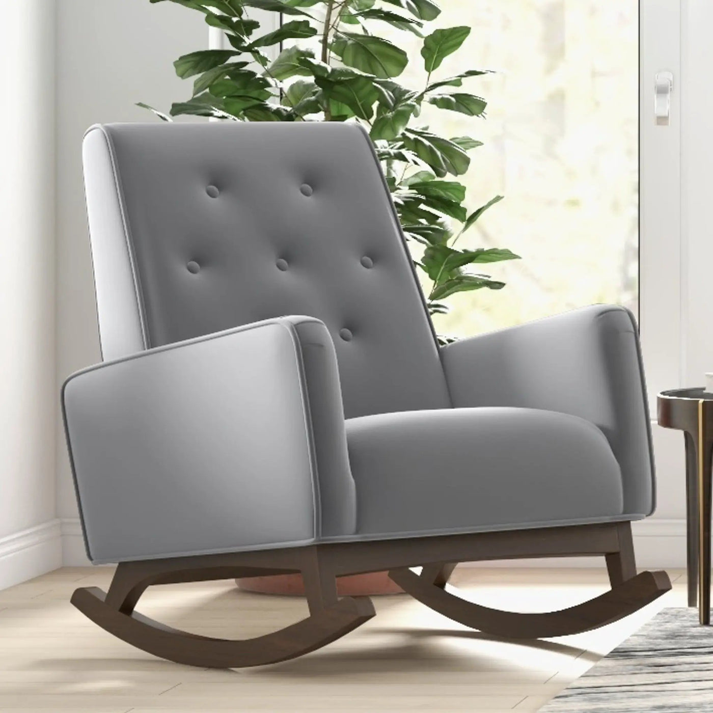 Demetrius - Solid Wood Rocking Chair by HouseOfZazla