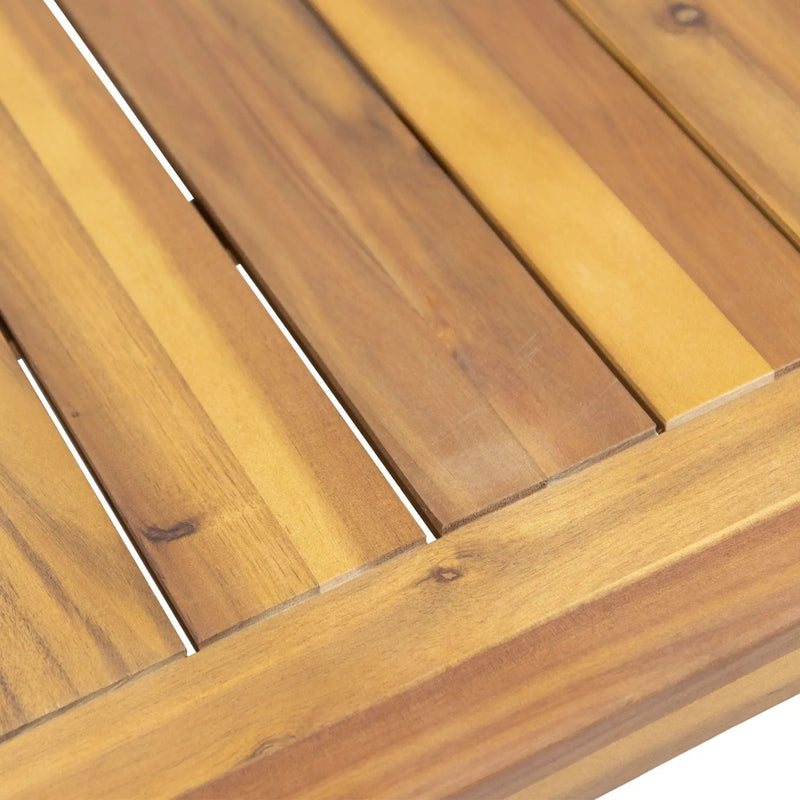 Acacia Wood Loveseat And Coffee Table Set With Cushions by HouseOfZazla