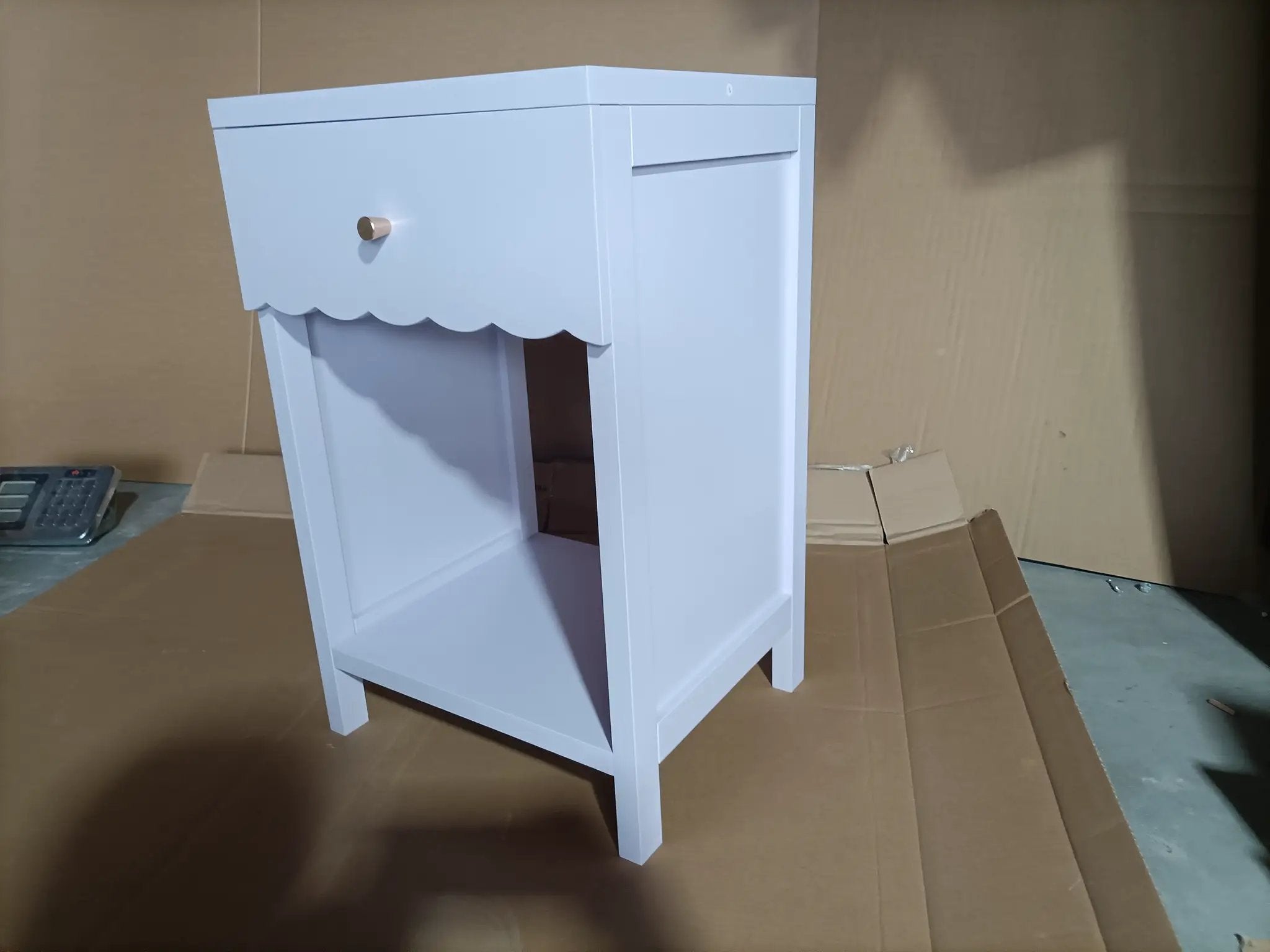 Modern Nightstand with Drawer and Open Shelf by HouseOfZazla