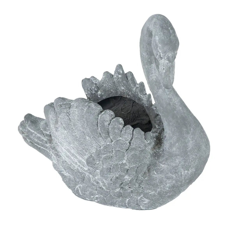 16.5x9x15.5" Mgo Swan Planter by HouseOfZazla