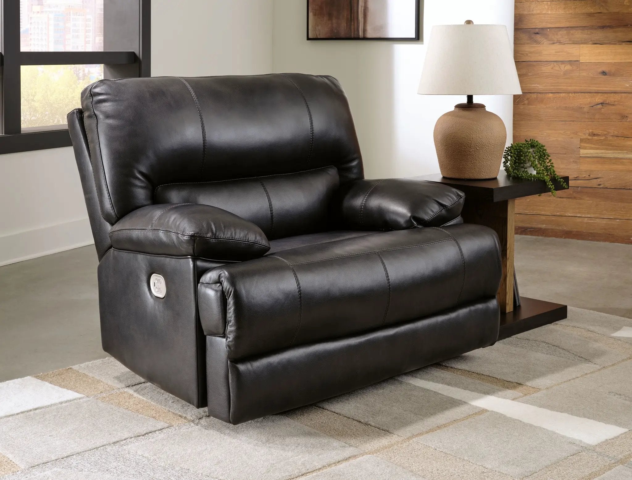Mountainous - Power Recliner With Adj Headrest - Eclipse by Unique Piece Furniture