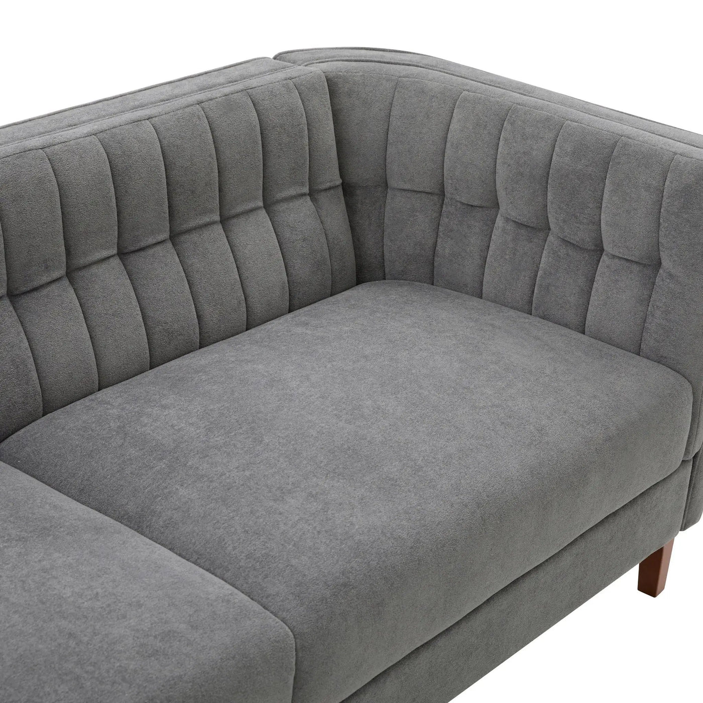 Modern 3 Seater Sofa Upholstered Couch with Curved Armrests by HouseOfZazla