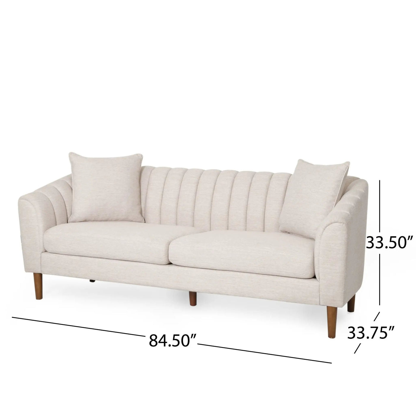 Contemporary 3 Seater Sofa With Accents by HouseOfZazla