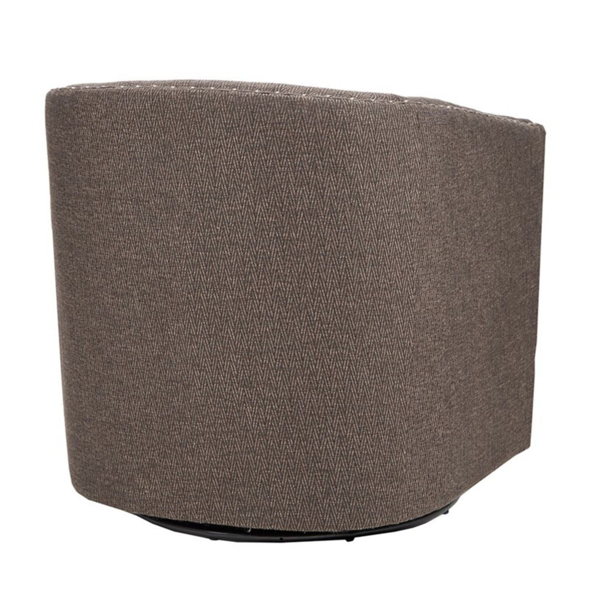 Luxurious Swivel Chair with 360 Degree Rotation and Nailhead Trim - Pearl Silver, photo 8 of 40