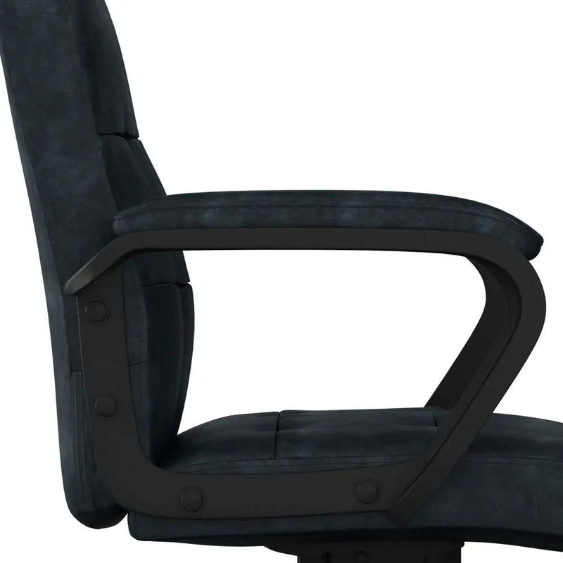 Brewer - Swivel Office Chair - Distressed Blue by HouseOfZazla
