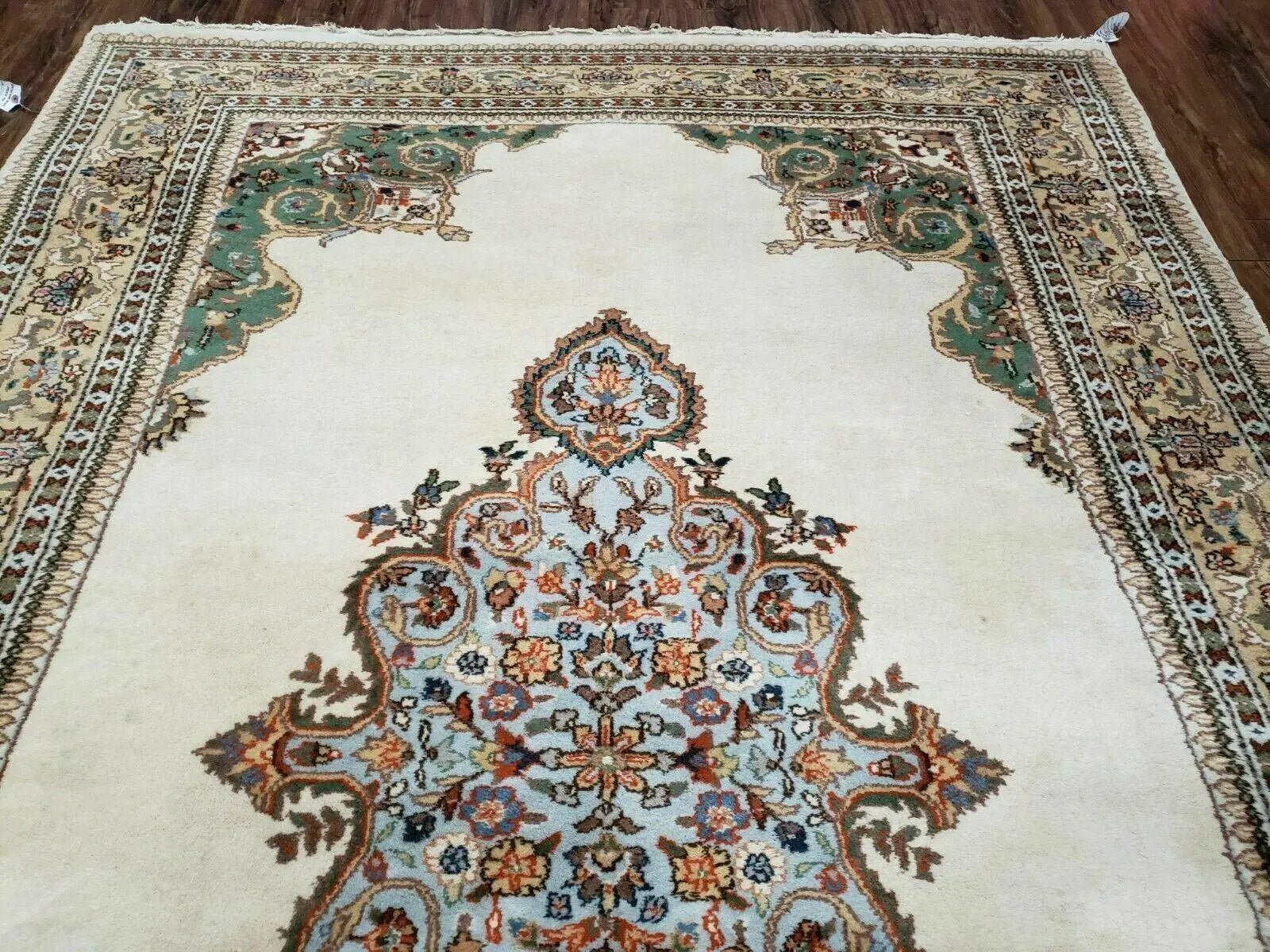 6' X 9' Vintage Handmade India Open Field Tribal Wool Rug Carpet Medallion Nice by Jewel Rugs