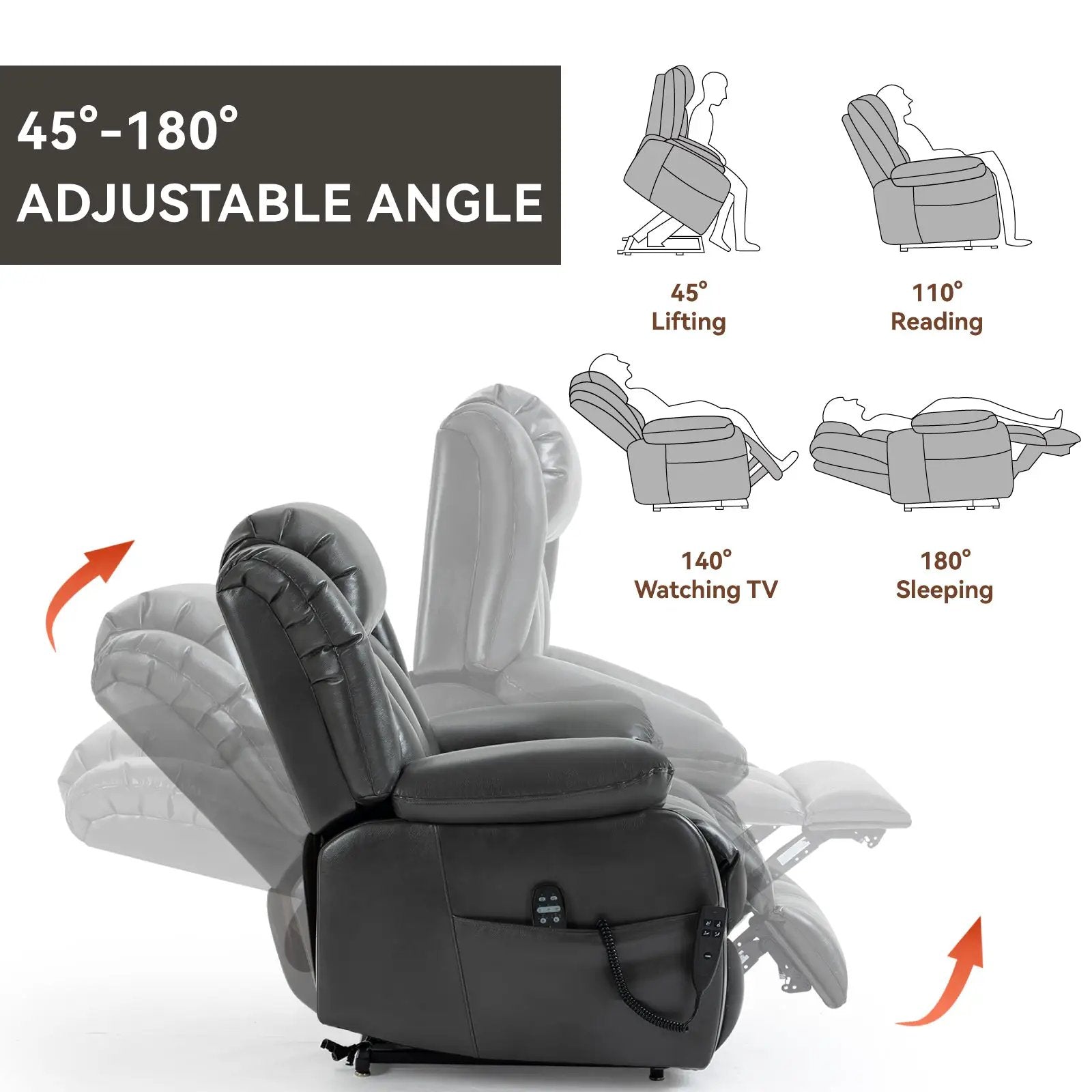 Dual Motor Electric Recliner Chair by HouseOfZazla