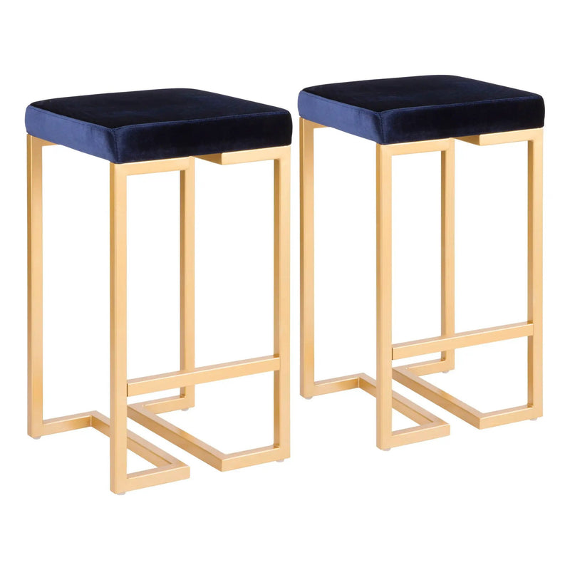 Midas - Contemporary / Glam Counter Stool (Set of 2) by Unique Piece Furniture