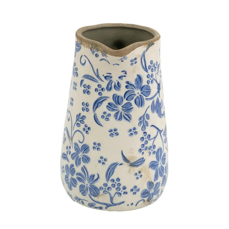 Ceramic Pitcher Vase With Handle by HouseOfZazla