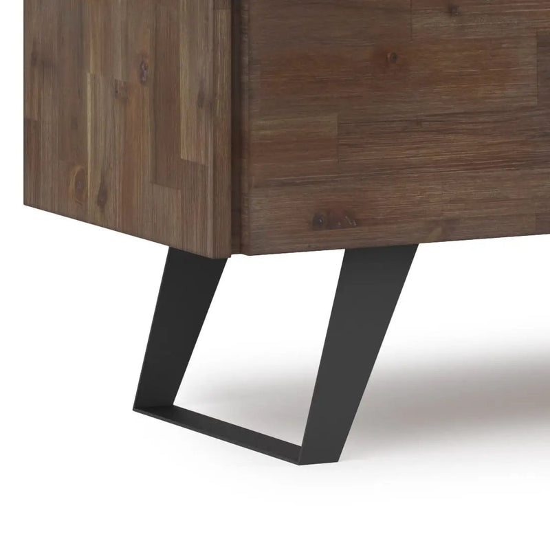 Lowry - TV Media Stand - Rustic Natural Aged Brown by HouseOfZazla