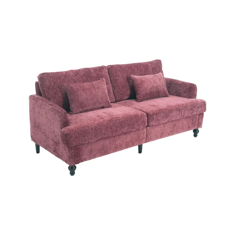 Mid Century Modern Fabric Loveseat Sofa, 2 Seat Upholstered Couch by Unique Piece Furniture