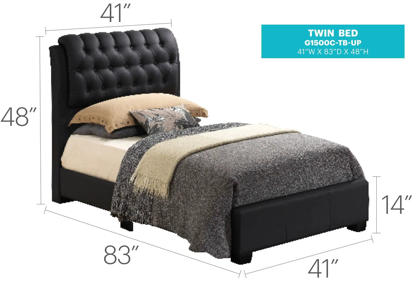Tufted Upholstered Bed by HouseOfZazla