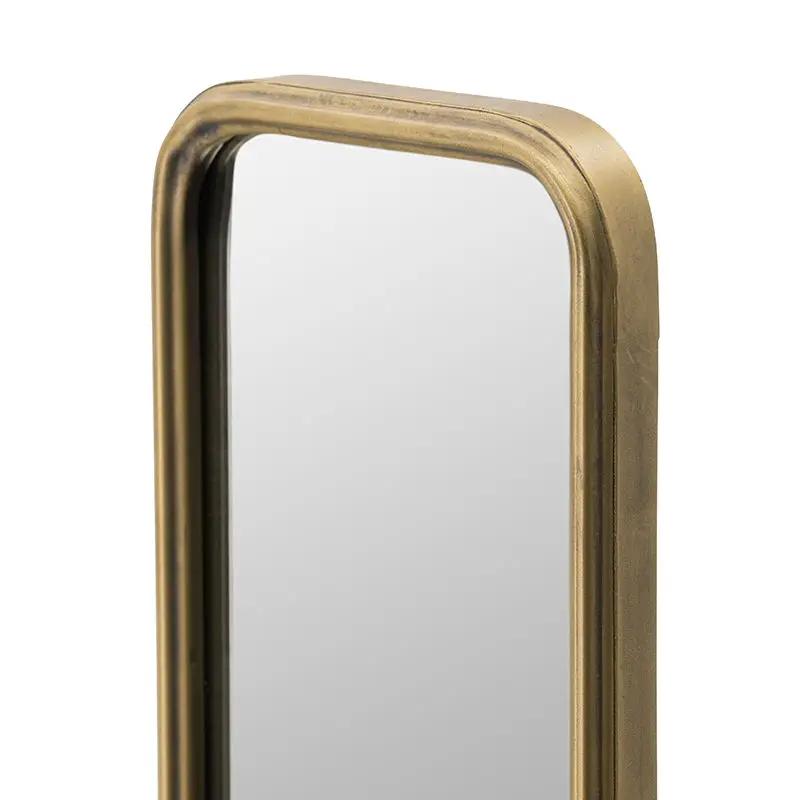 Full Length Mirror With AntiqueMetal Frame, Long Mirror For Hallway Living Room Bedroom Bathroom - Gold by HouseOfZazla