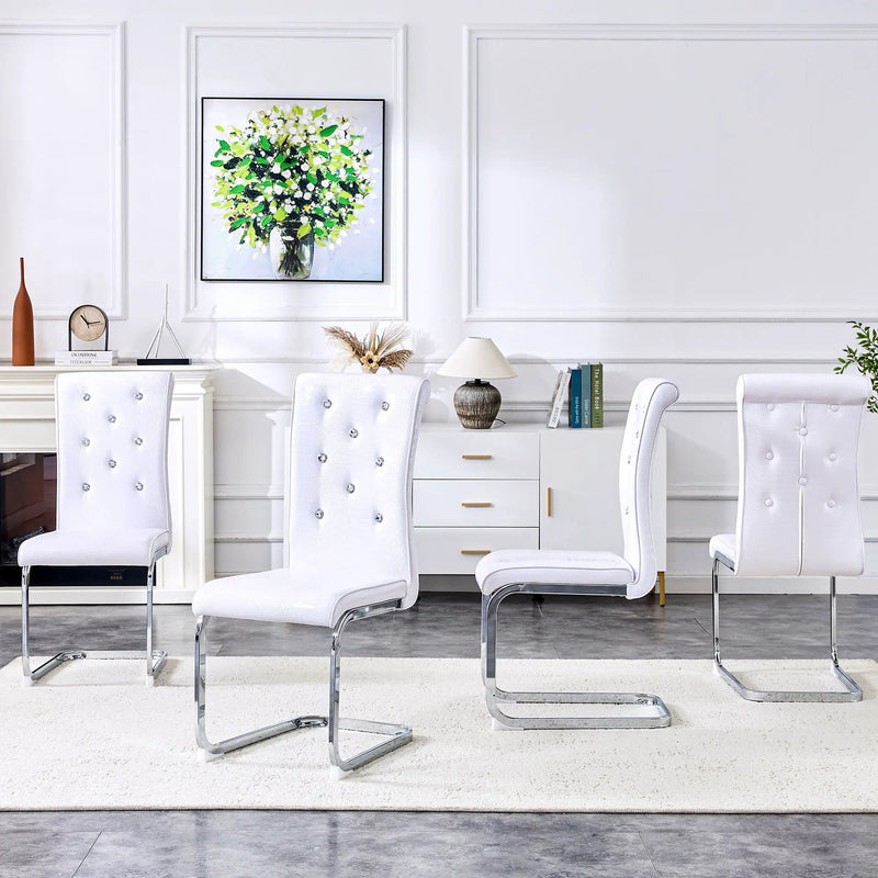 Elegant Design Upholstered Dining Chairs by Unique Piece Furniture