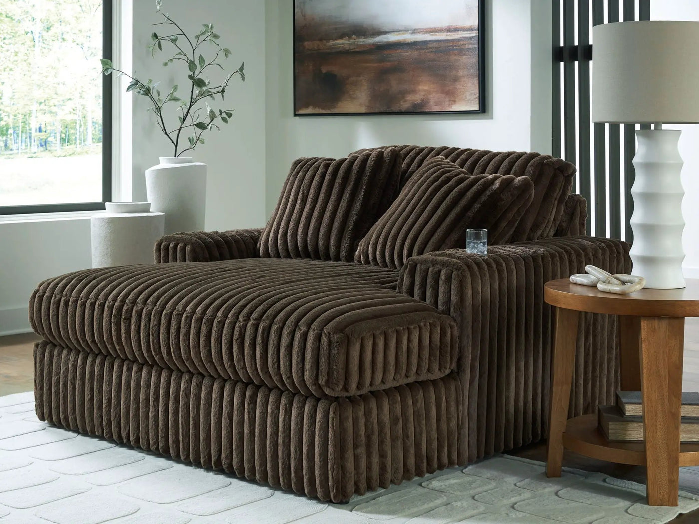 Midnight-Madness - Oversized Chaise by Unique Piece Furniture