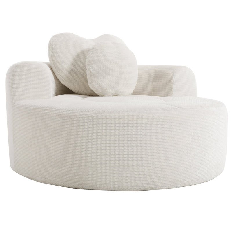 Round Sofa Bed with Memory Foam Sectional Couch, photo 6 of 10