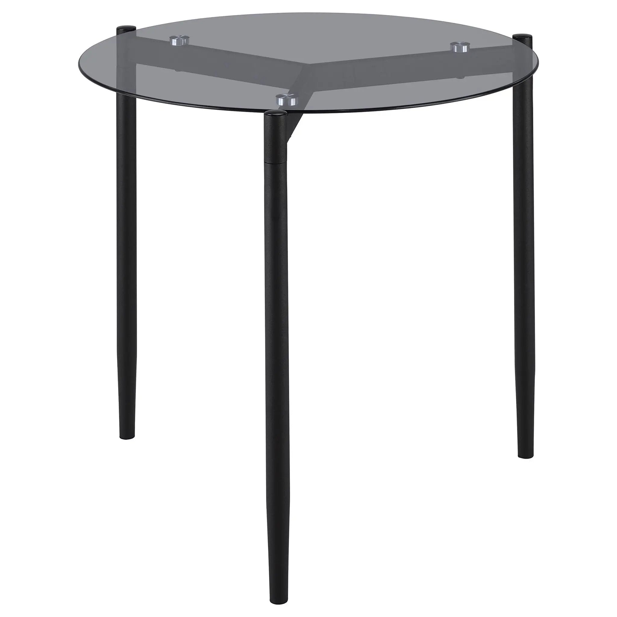 Rosalie 3-piece Round Coffee and End Table Set Grey by Unique Piece Furniture