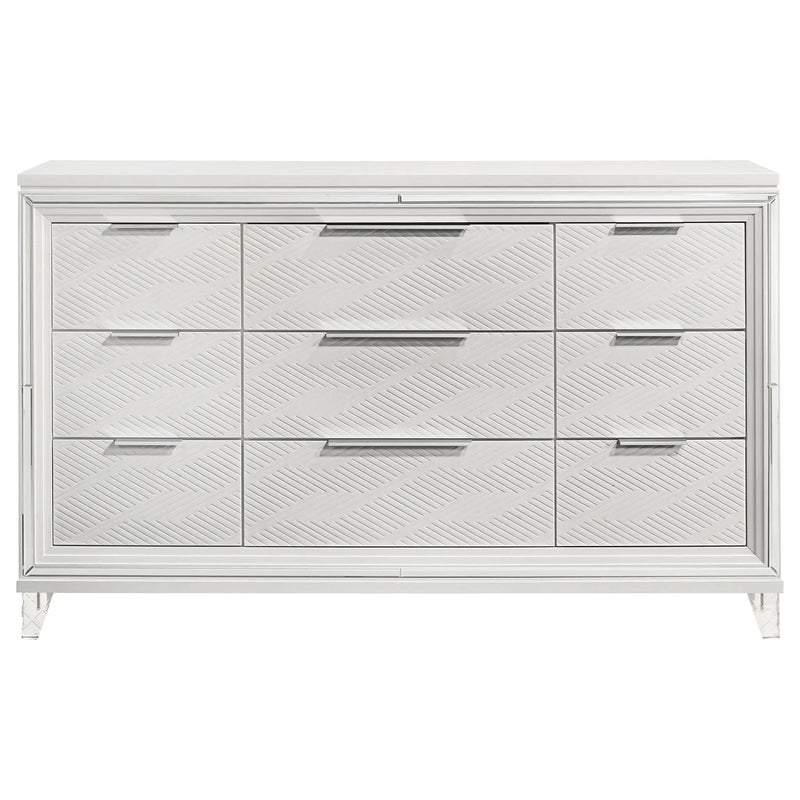 Marmore 9-drawer Dresser Cabinet White by Unique Piece Furniture