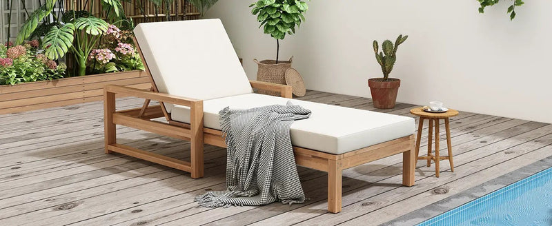 TREXM Outdoor Lounge Chairs Set of 2 by HouseOfZazla